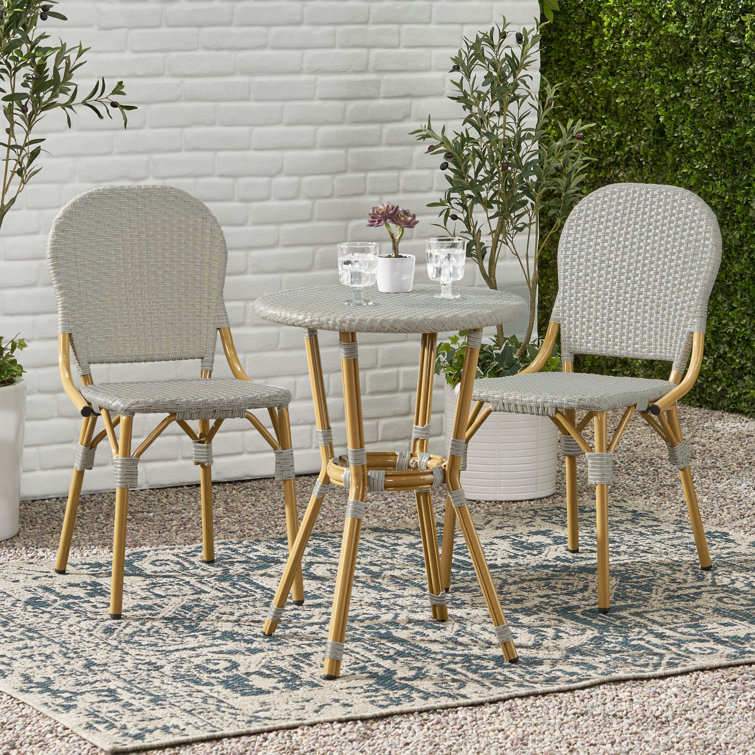 Ollegard 2 Person Round Outdoor Dining Set